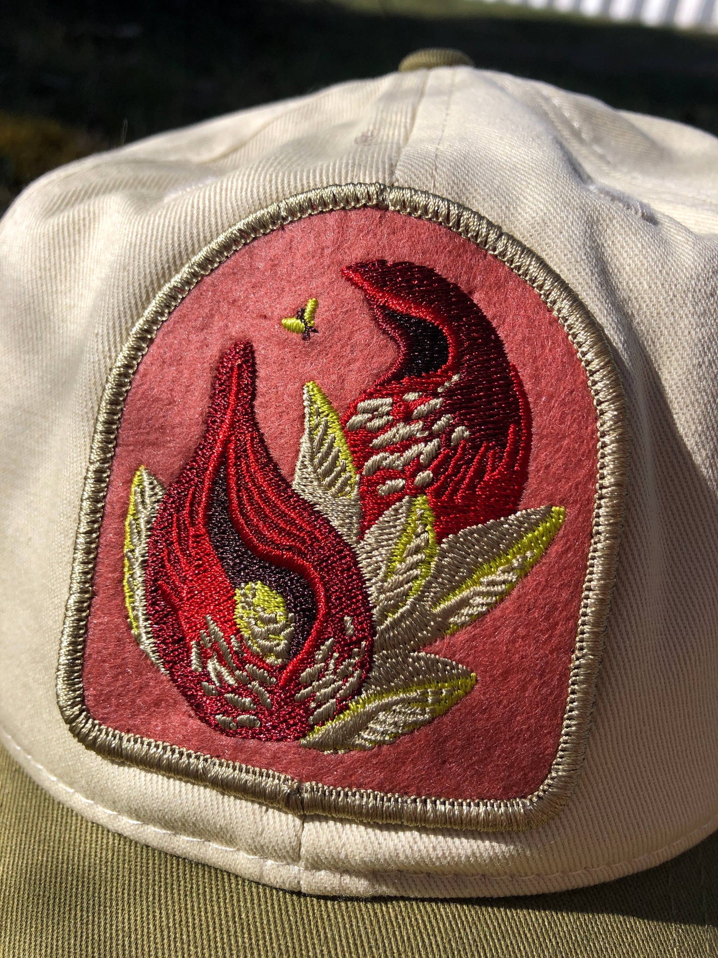 Skunk Cabbage Organic Cotton Native Plant Patch Hat