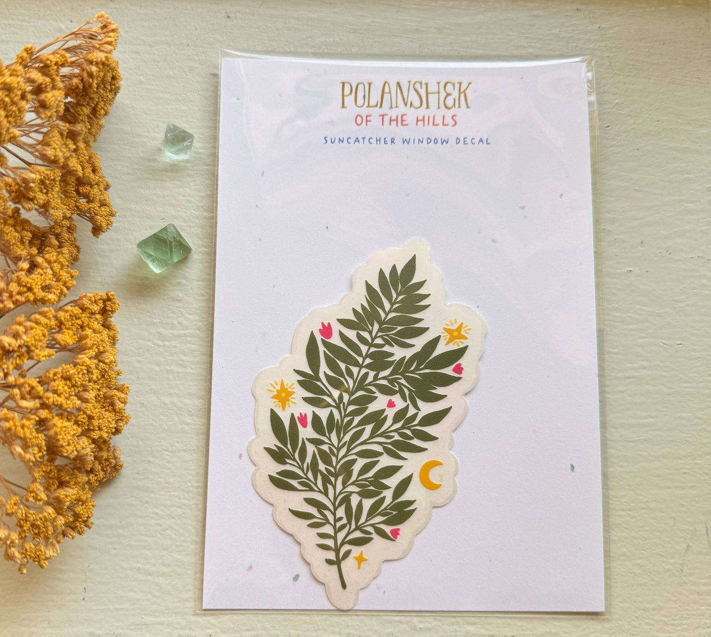 Suncatcher Decal // Fern