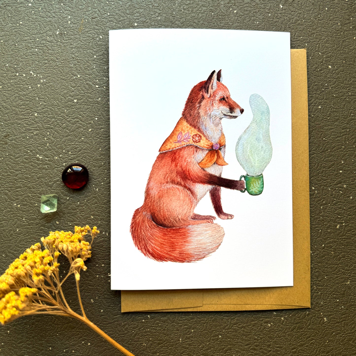 Card - Critters and Cups - Felix Fox