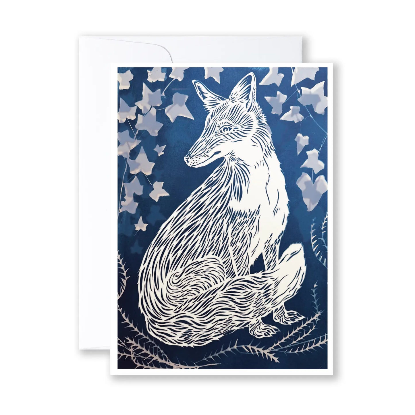 Card / Blue Fox