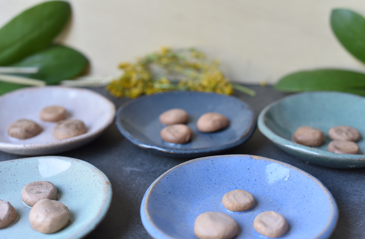 Soap Dishes With Pebbles