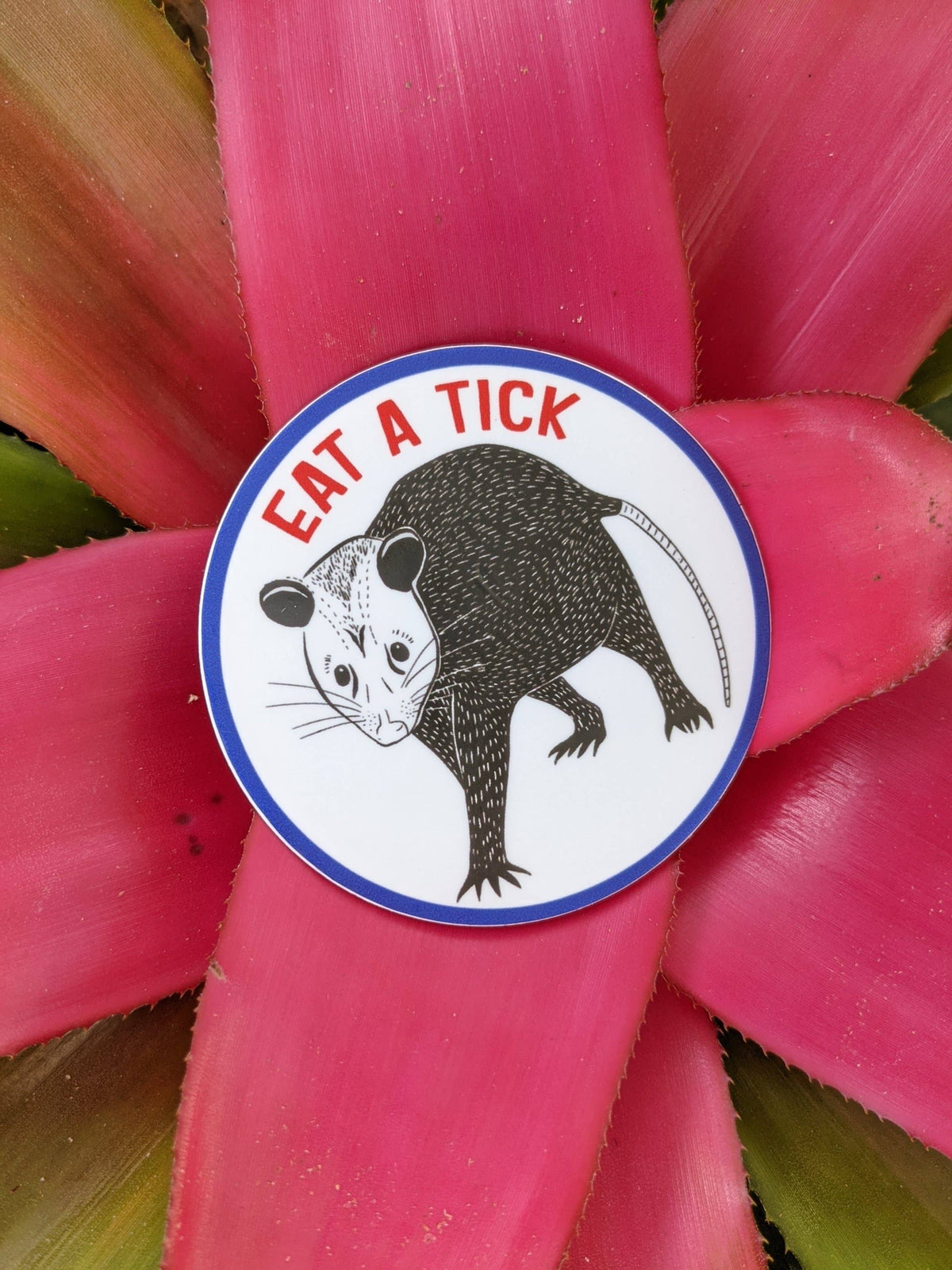 Sticker - "Eat a Tick" Opossum - Possum sticker