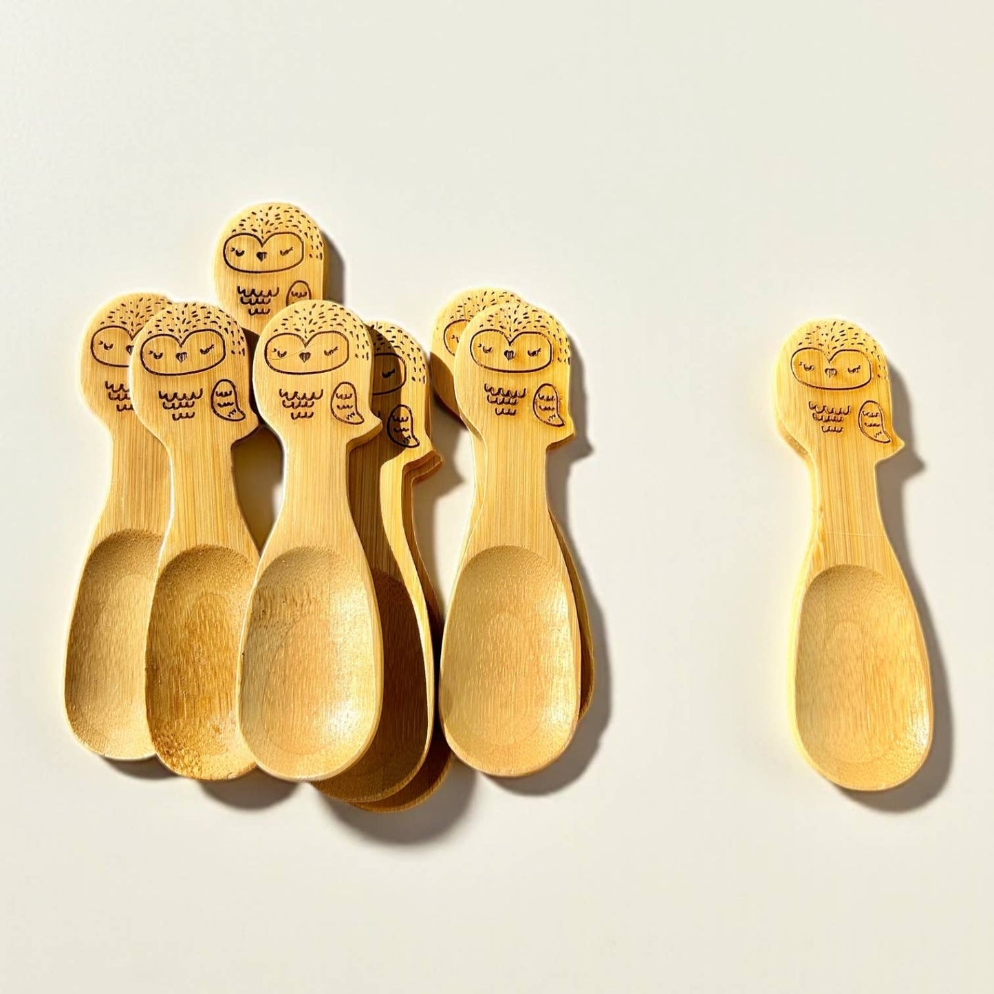 Bamboo Animal Kids & Toddler Utensils | Owl Spoon