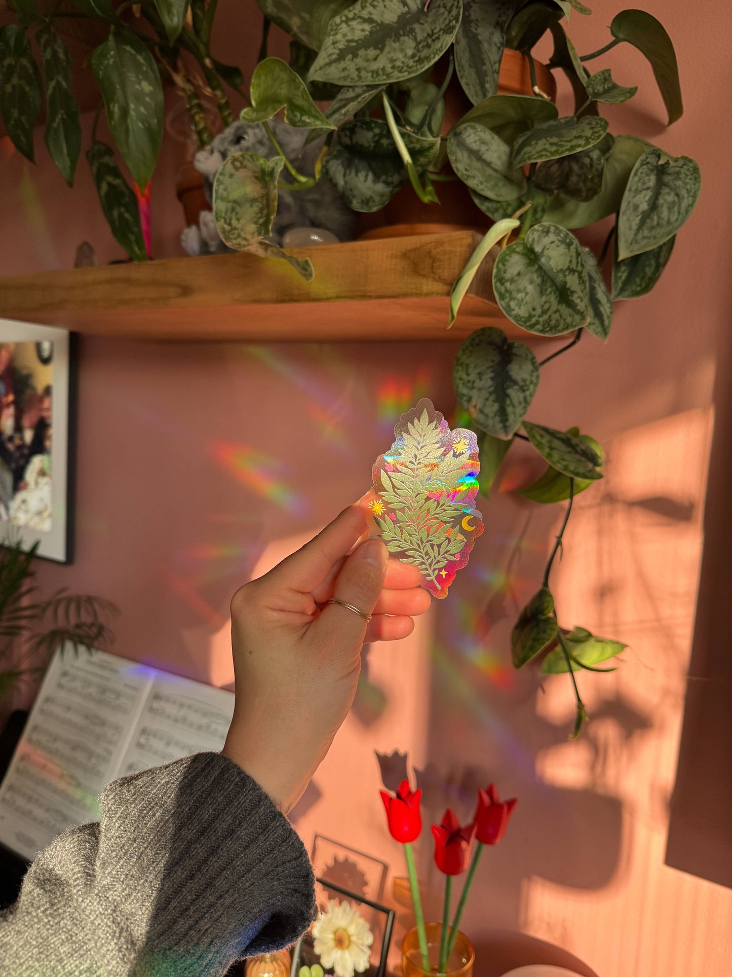 Suncatcher Decal // Fern