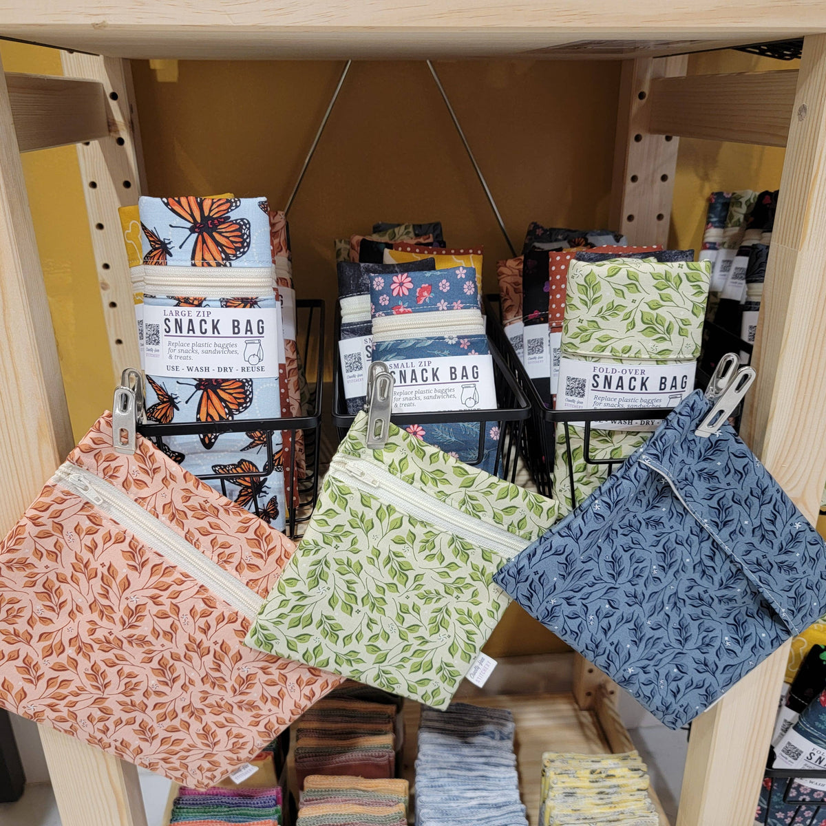 Reusable Snack/Sandwich Bag - Monarch Butterflies