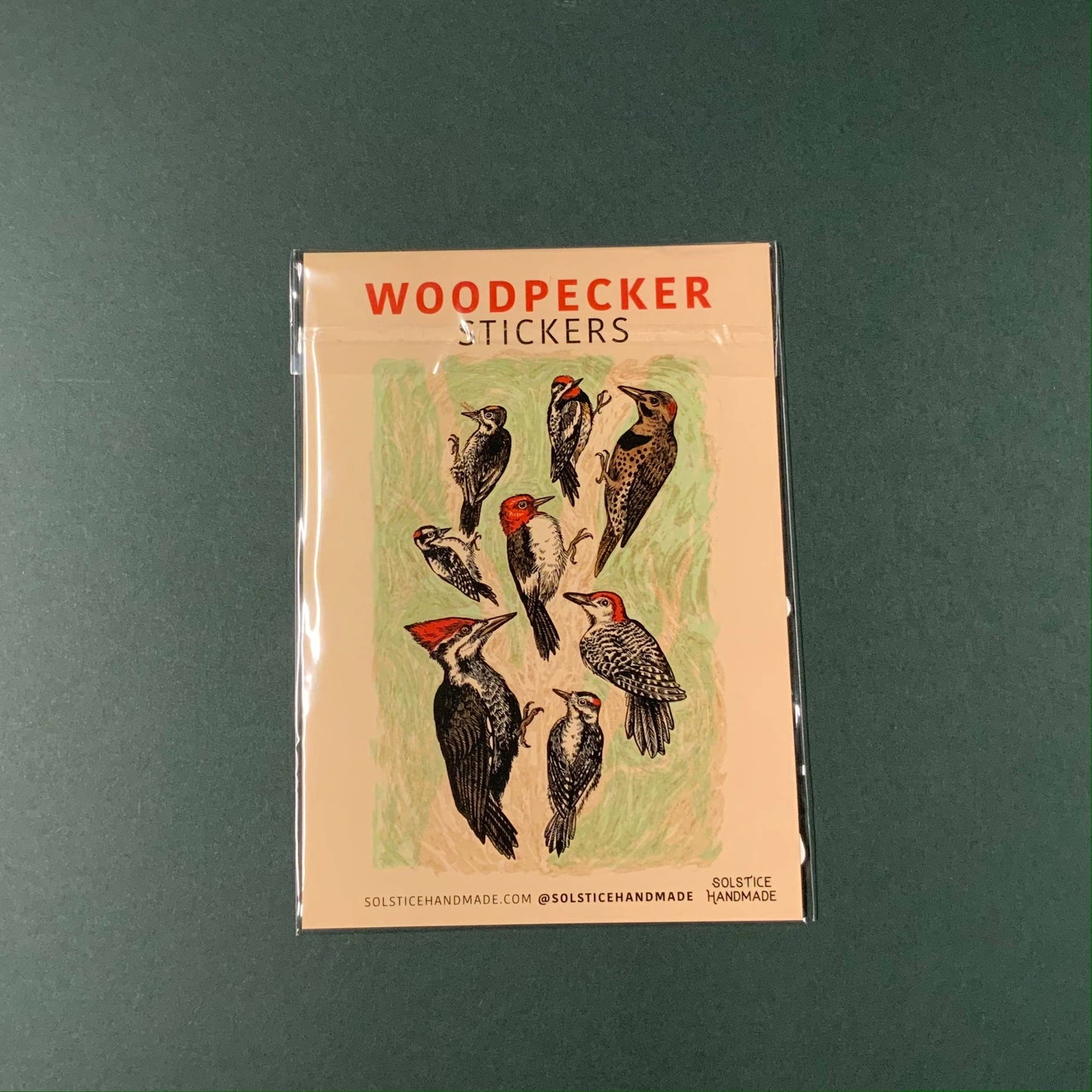 Woodpecker Sticker Set