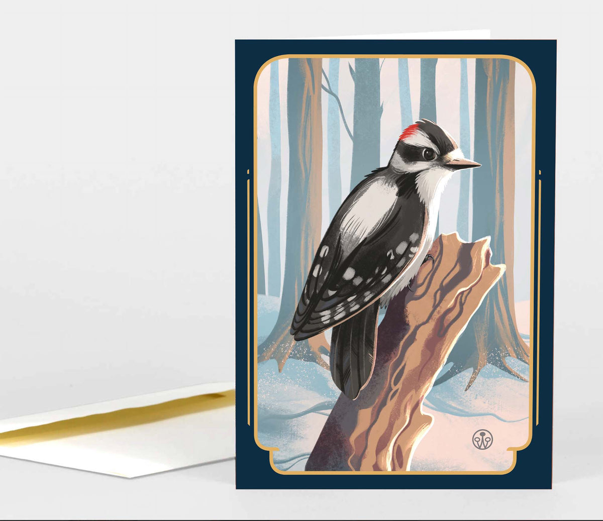 Downy Woodpecker Greeting Card