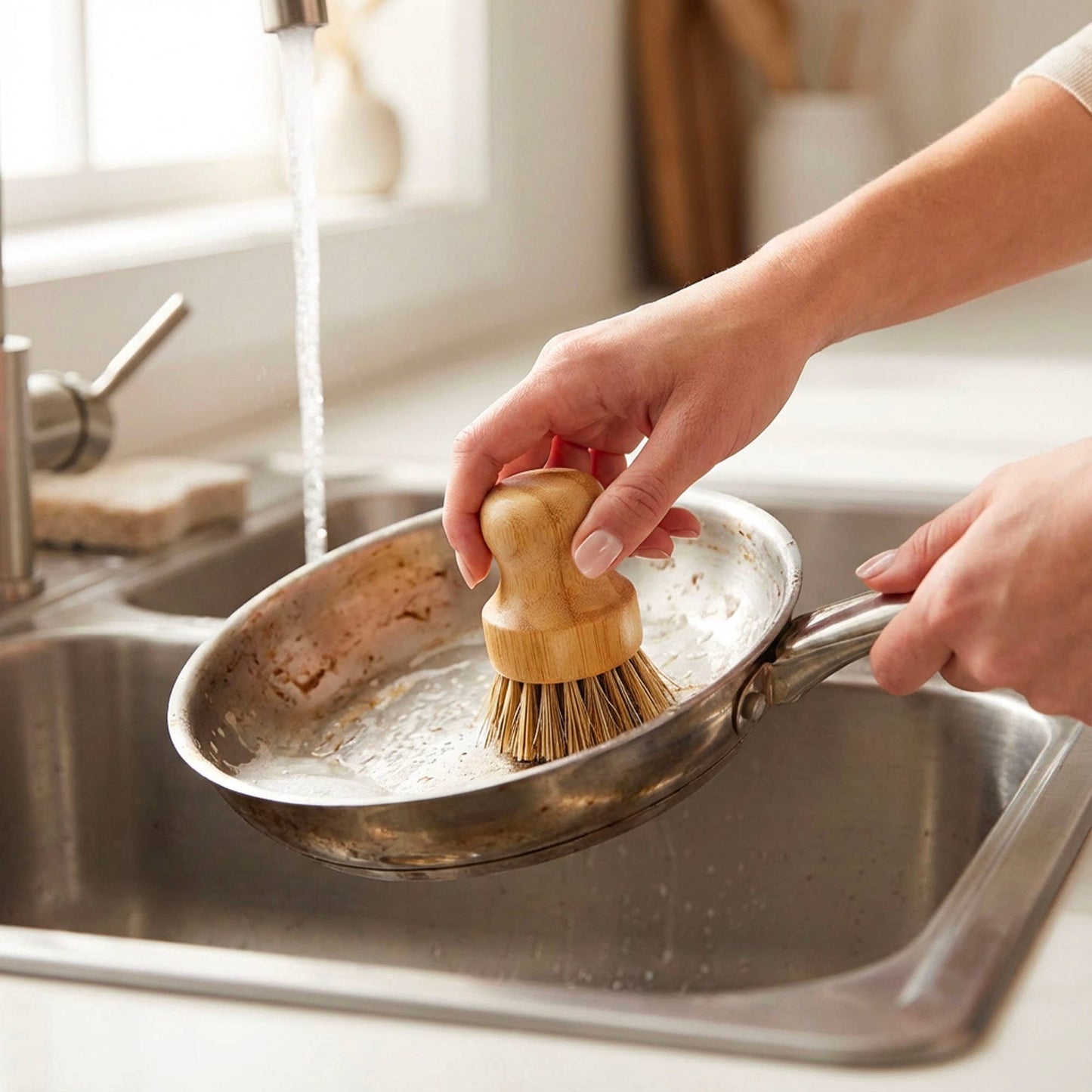 Bamboo Pot Scrubber | Kitchen | Earth Day Bestseller