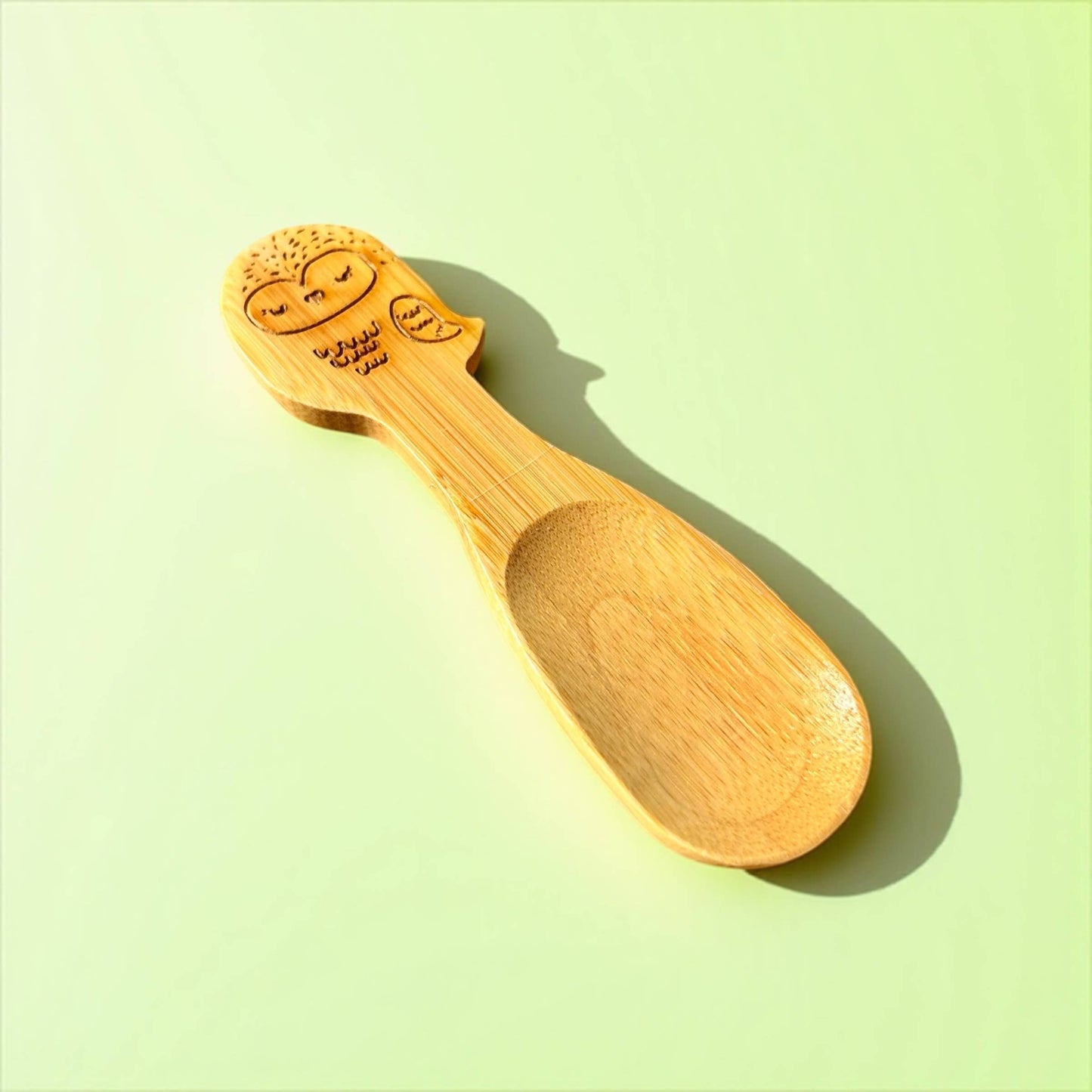 Bamboo Animal Kids & Toddler Utensils | Owl Spoon
