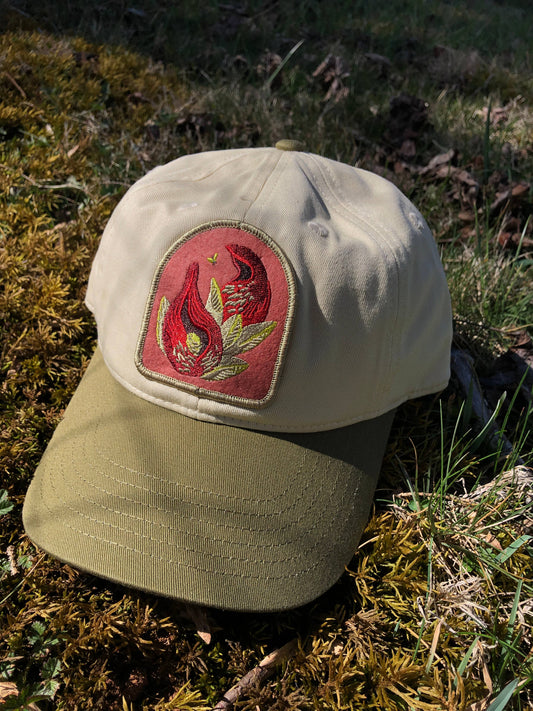 Skunk Cabbage Organic Cotton Native Plant Patch Hat