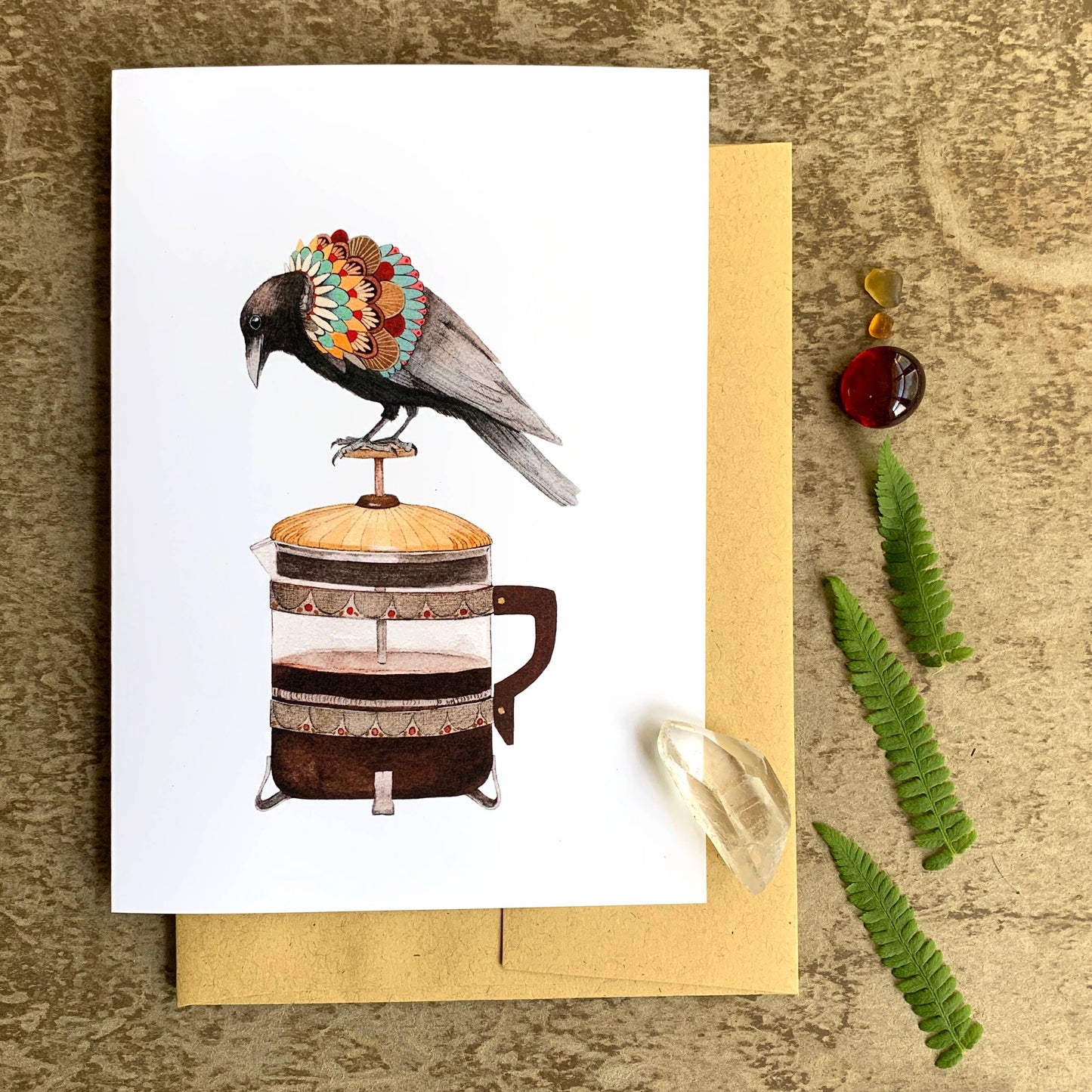 Card - Coffee Crow