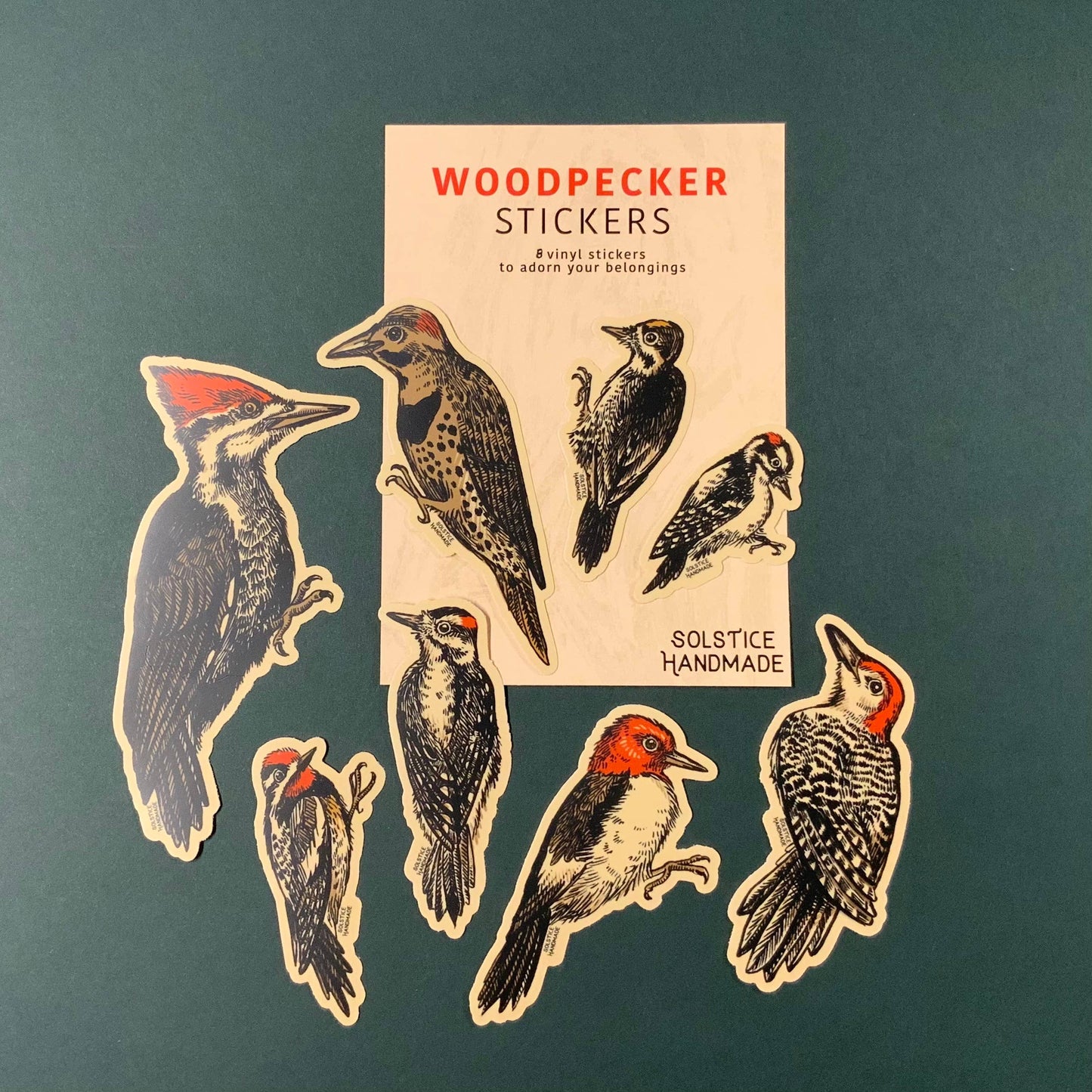 Woodpecker Sticker Set