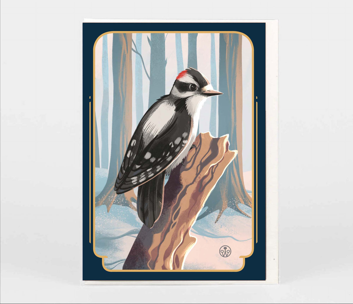 Downy Woodpecker Greeting Card