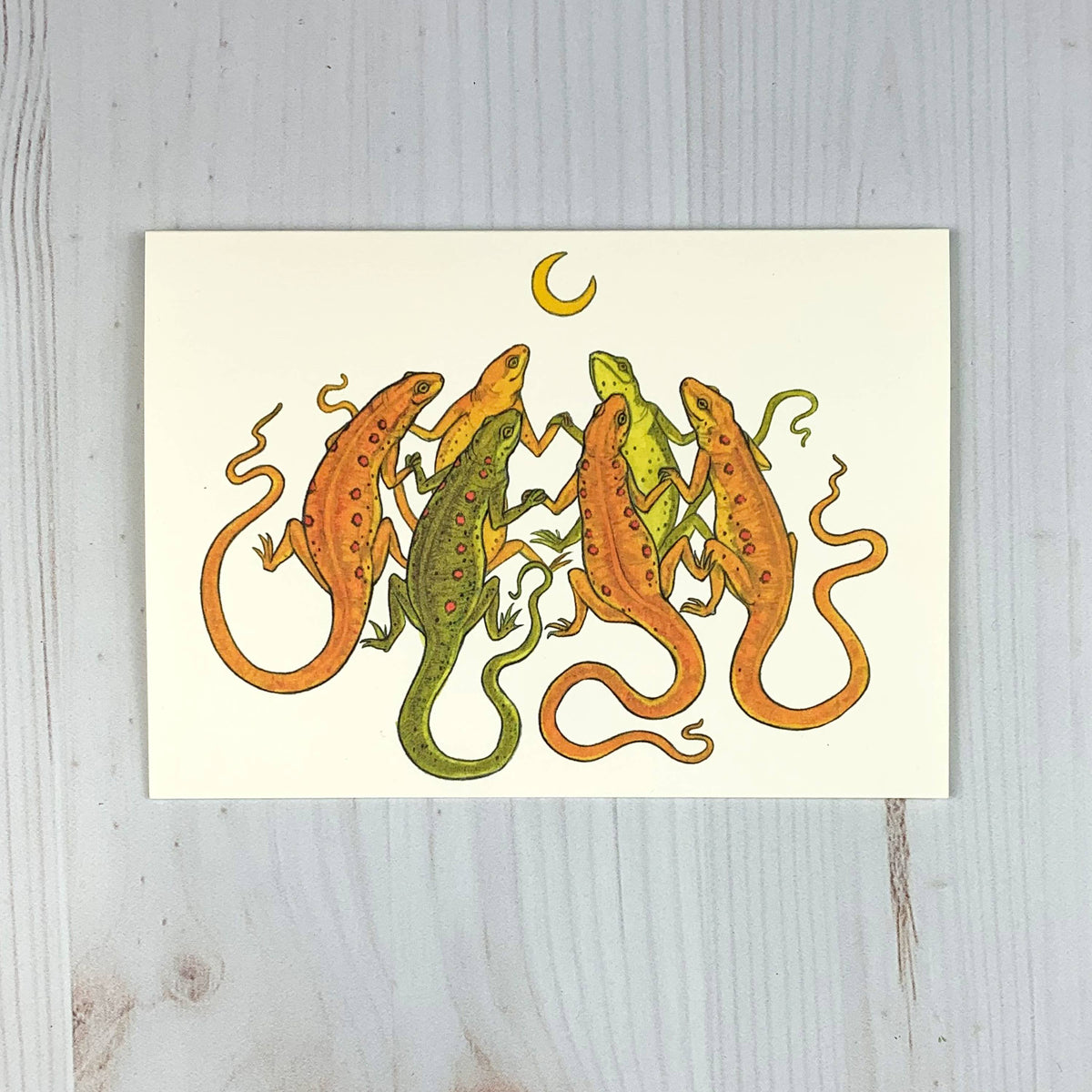Salamander Circle 5x7" Notecard