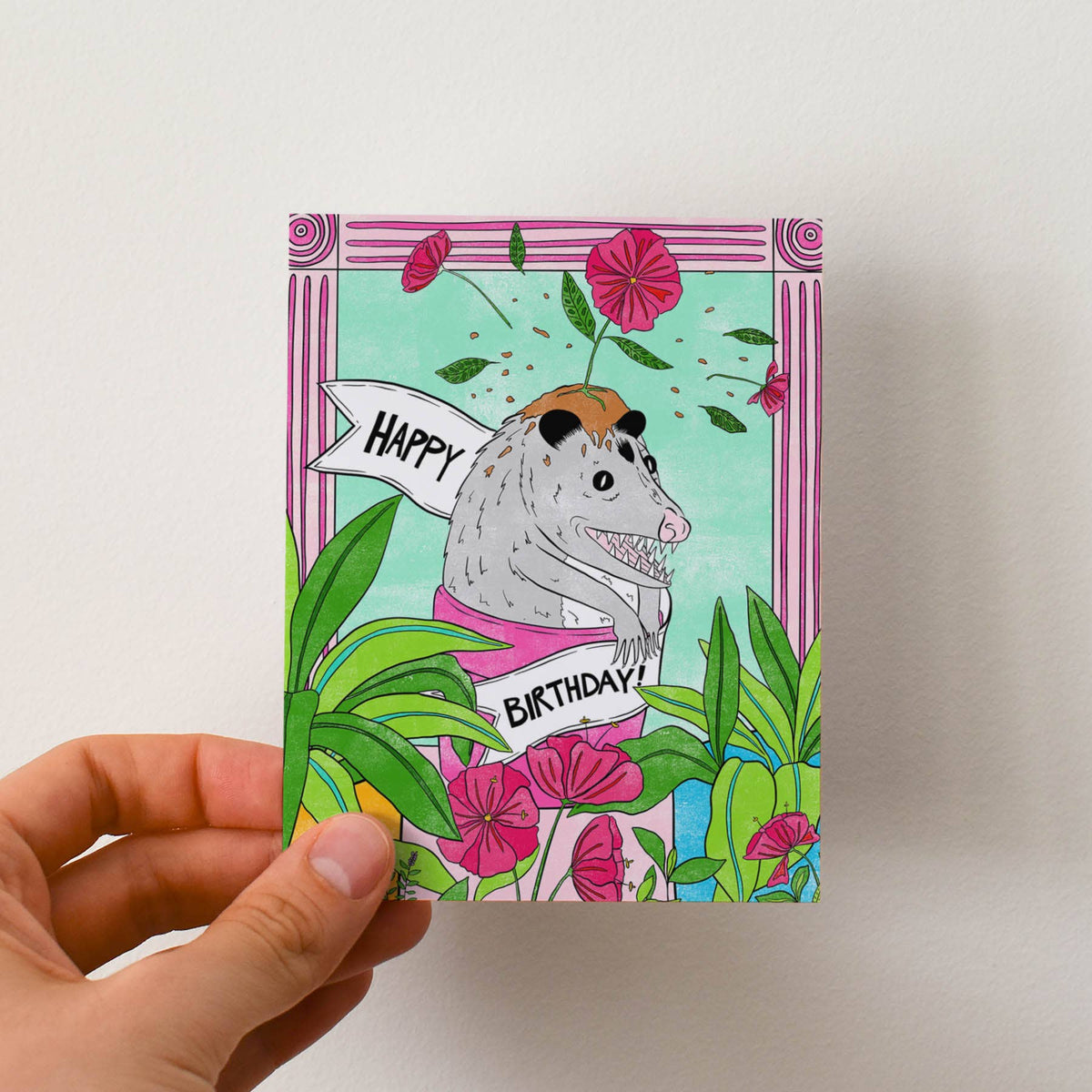 Happy Birthday Card - Possum