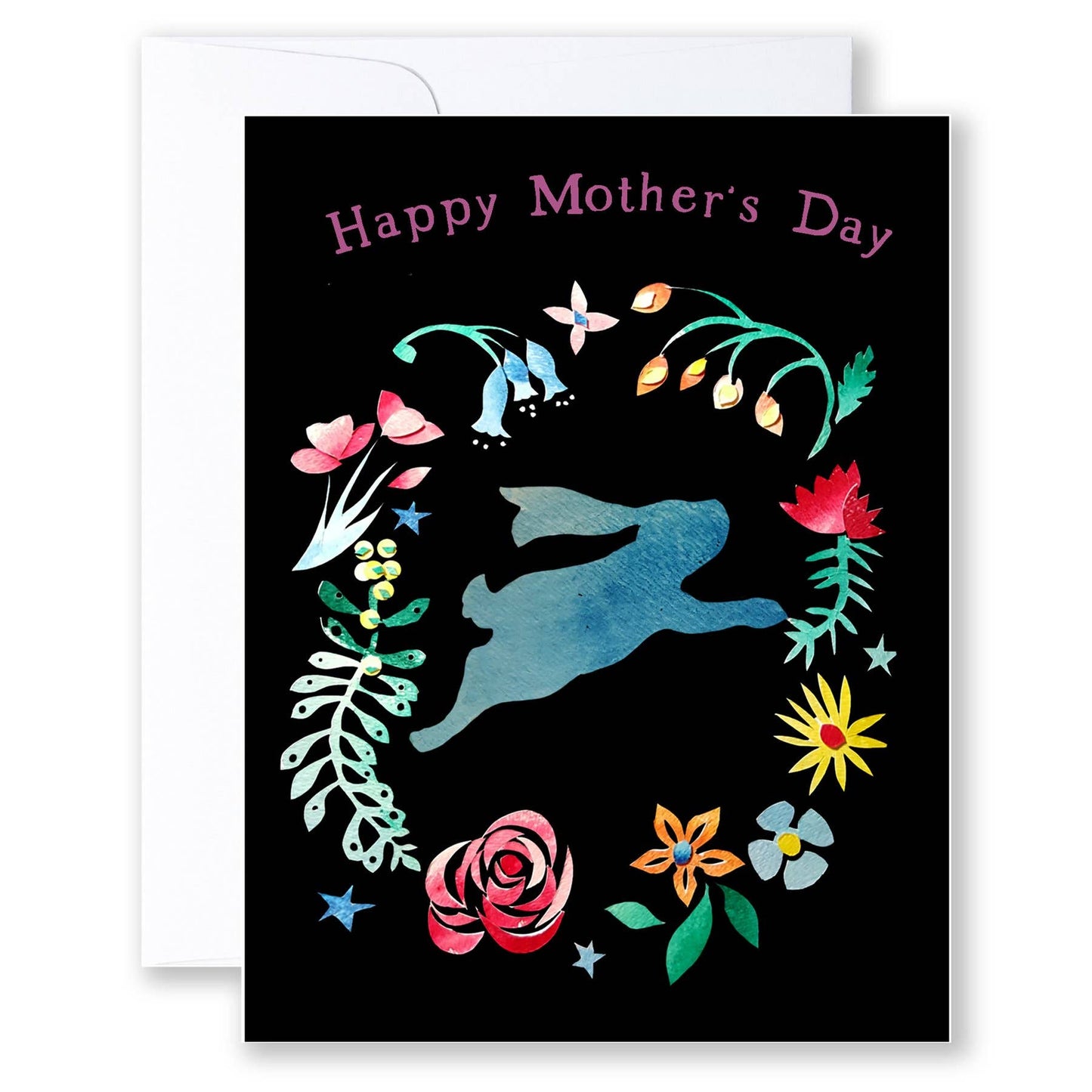 Card / Blue Bunny