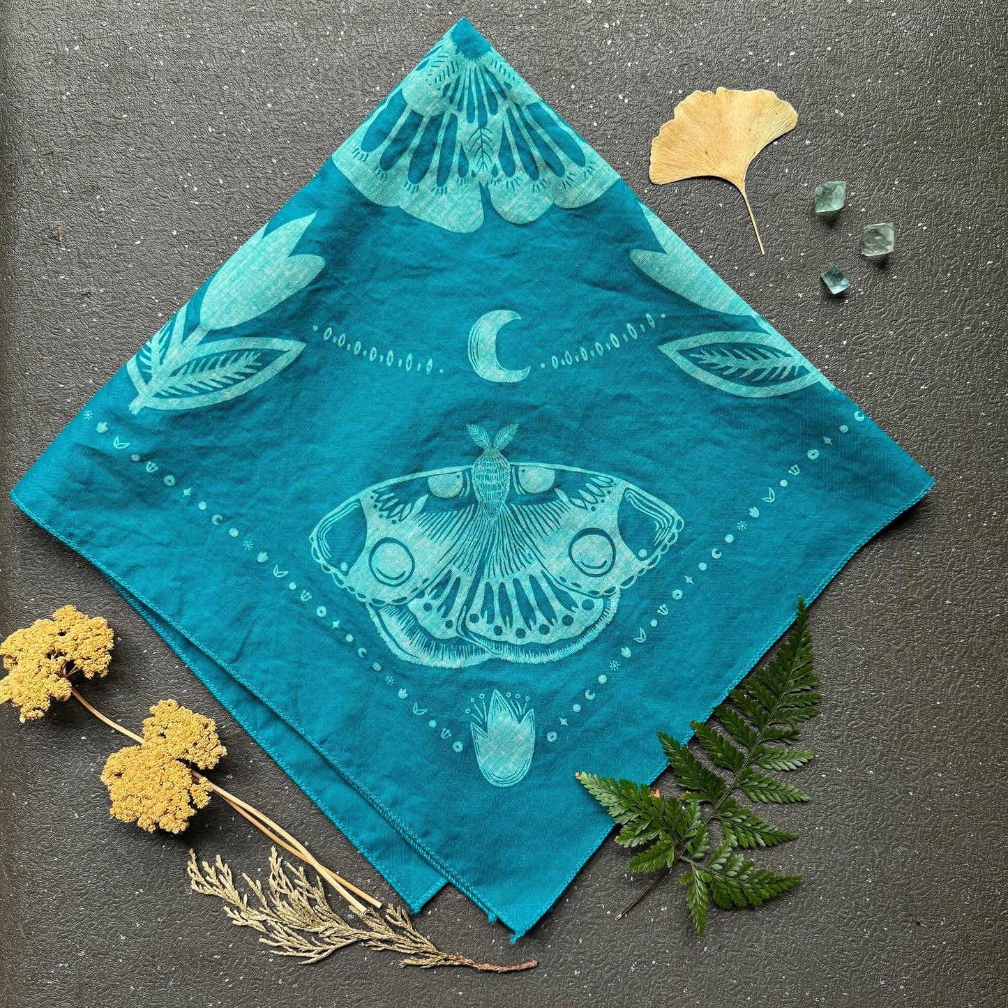 Bandana // Bugs and Buds Teal