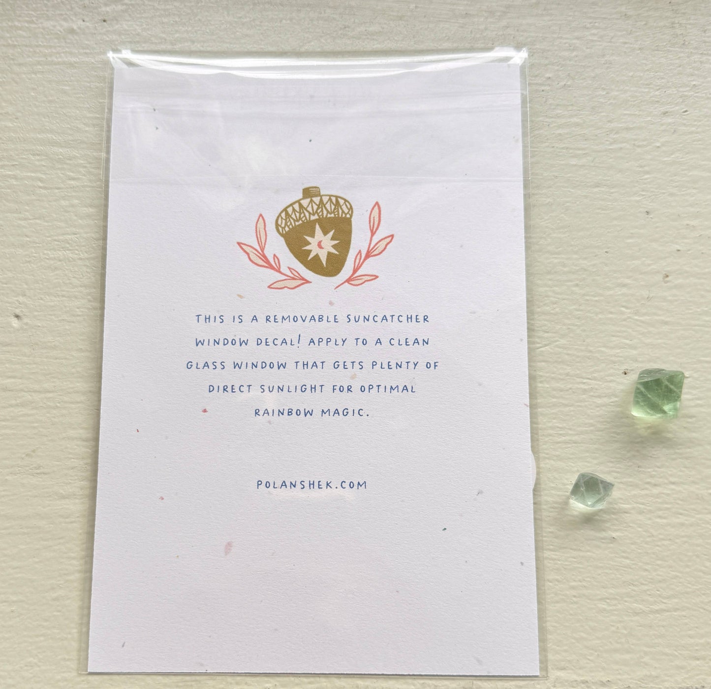 Suncatcher Decal // Moth (lavender)