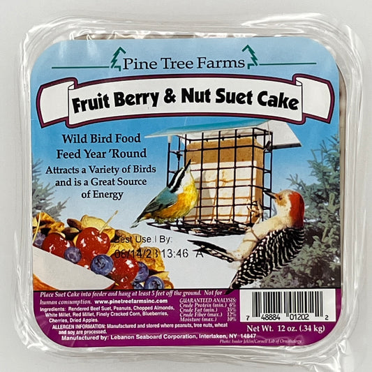 Fruit Berry & Nut Suet Cake 12 oz.