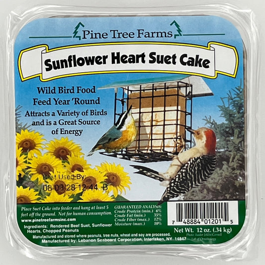 Sunflower Heart Suet Cake 12 oz.