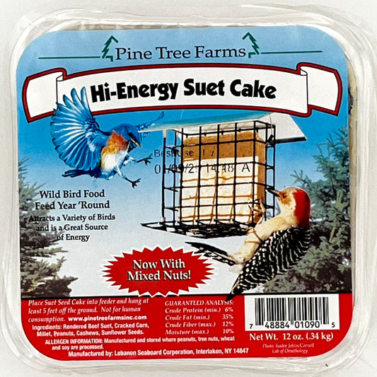 Hi-Energy Seed & Suet Cake 12 oz.