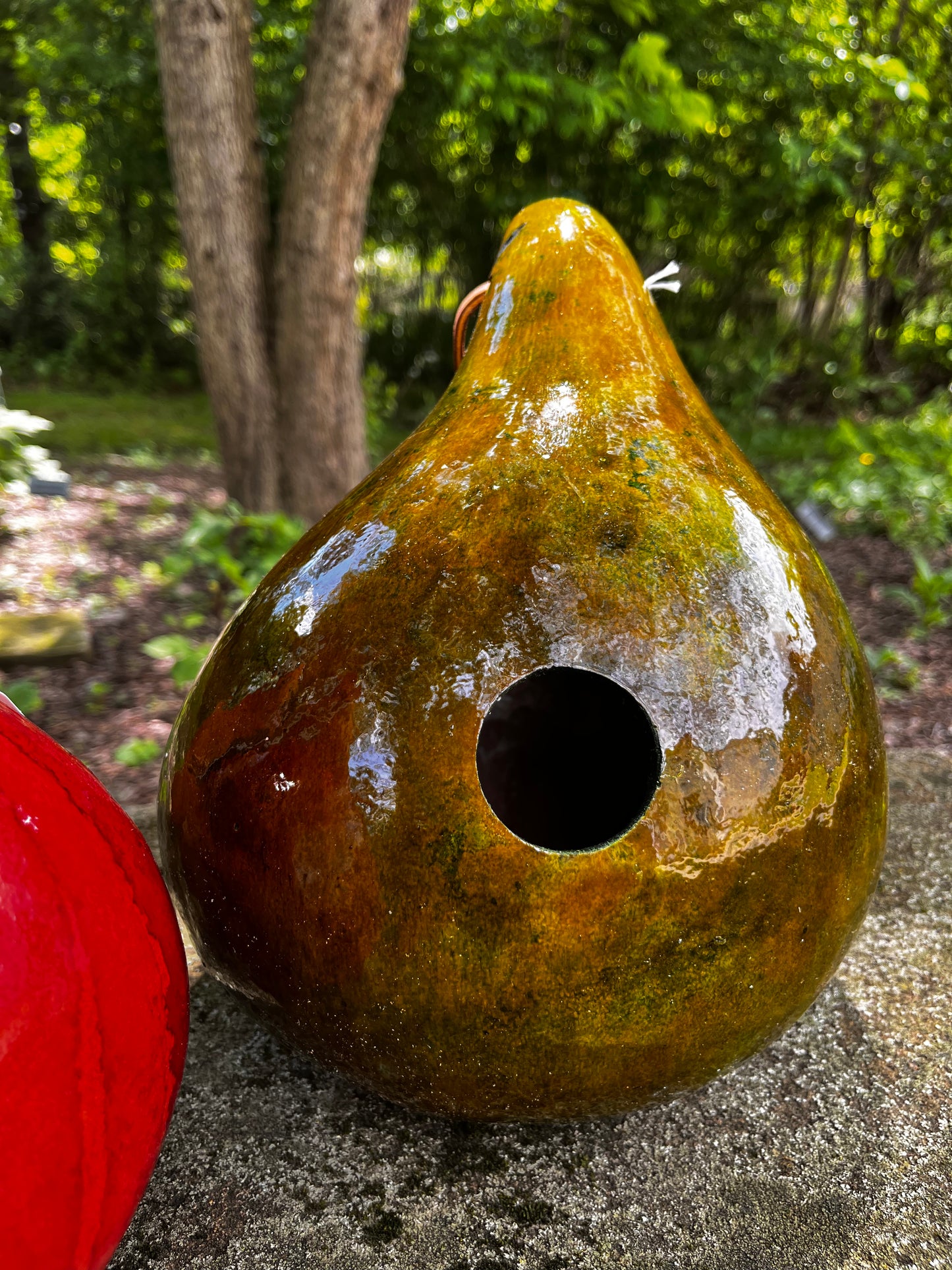 Handcrafted Gourd Birdhouse