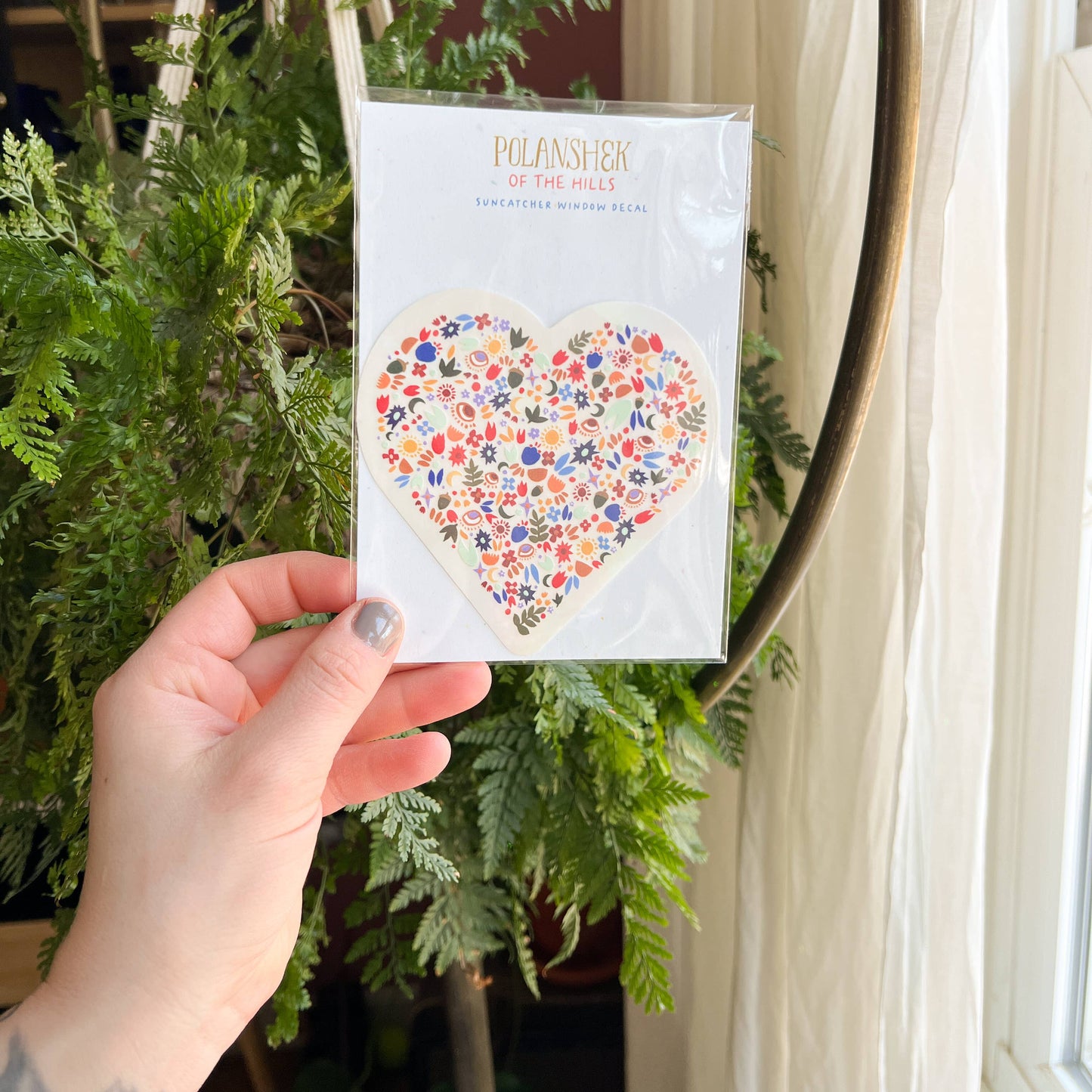 Suncatcher Decal // Heart