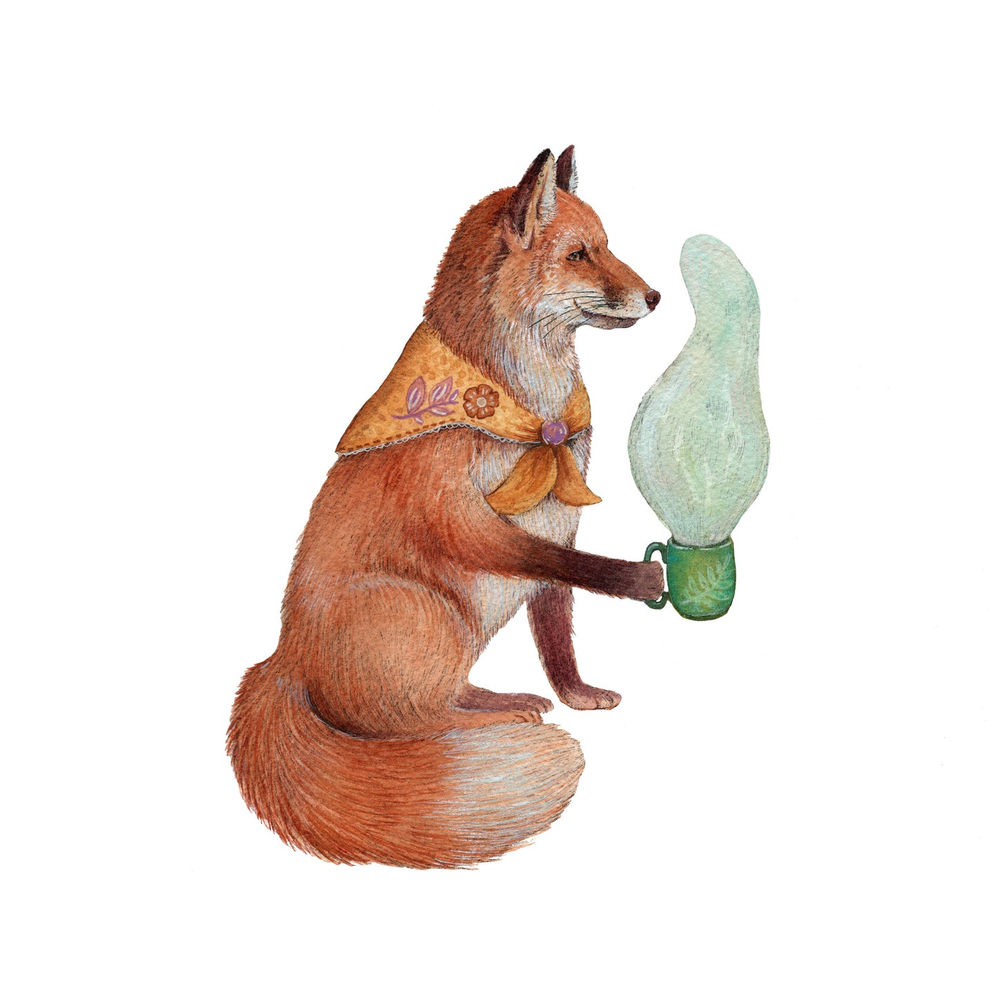 Card - Critters and Cups - Felix Fox