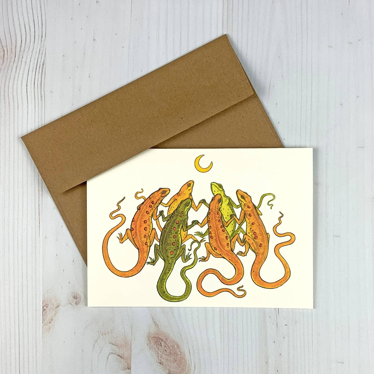 Salamander Circle 5x7" Notecard