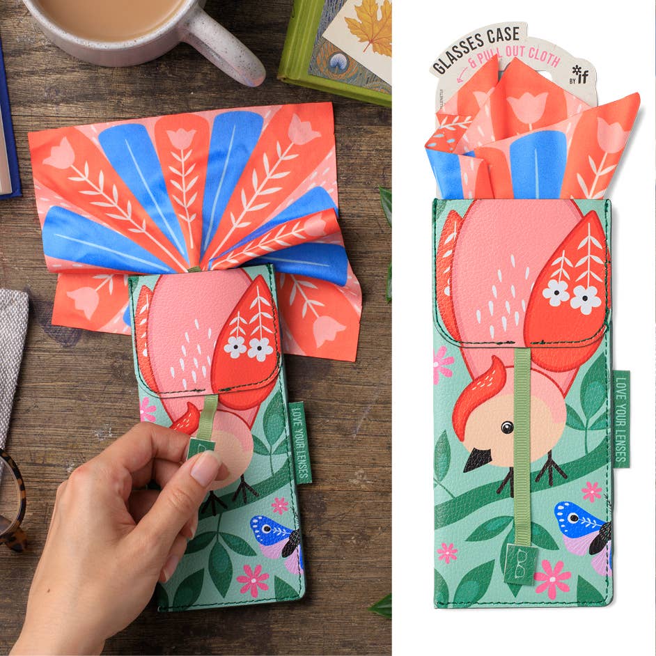 Love your Lenses Glasses Case & pull out Cloth