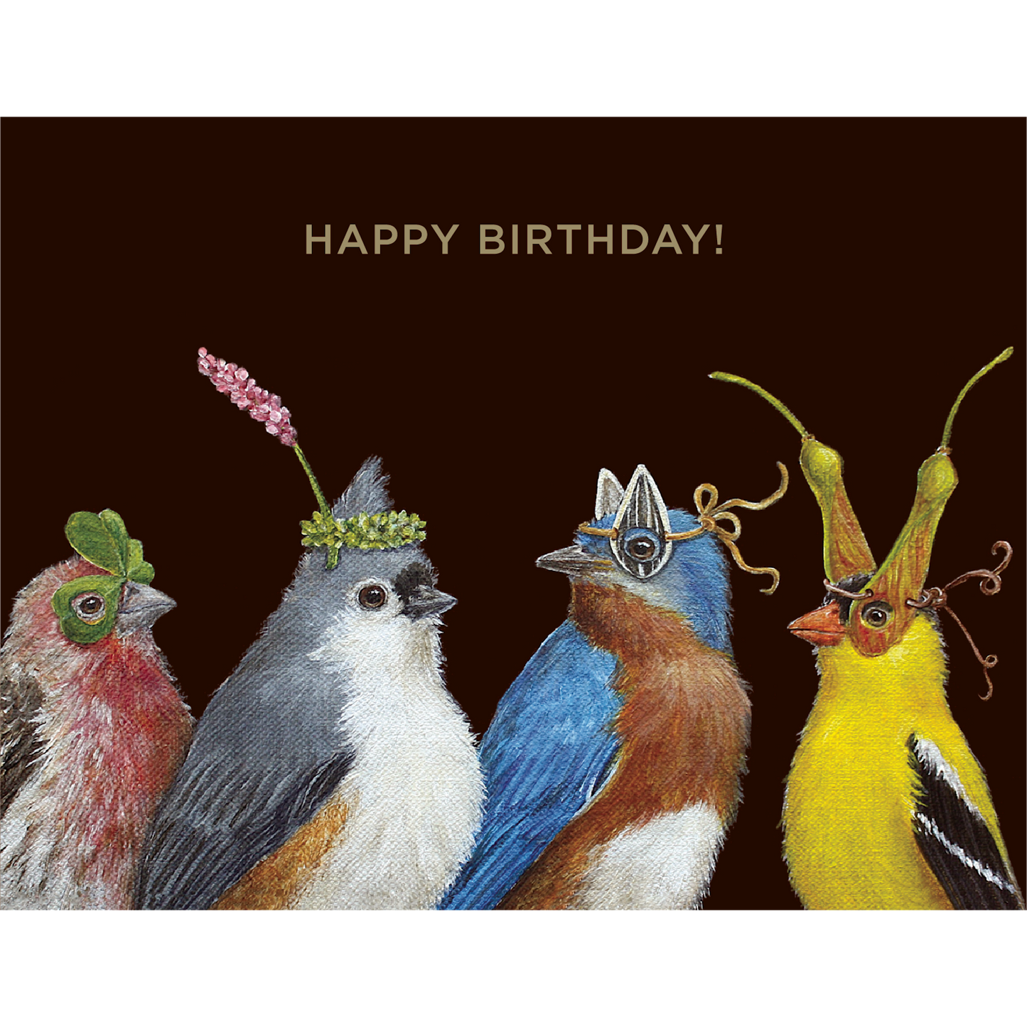 Birthday Party Masks Card