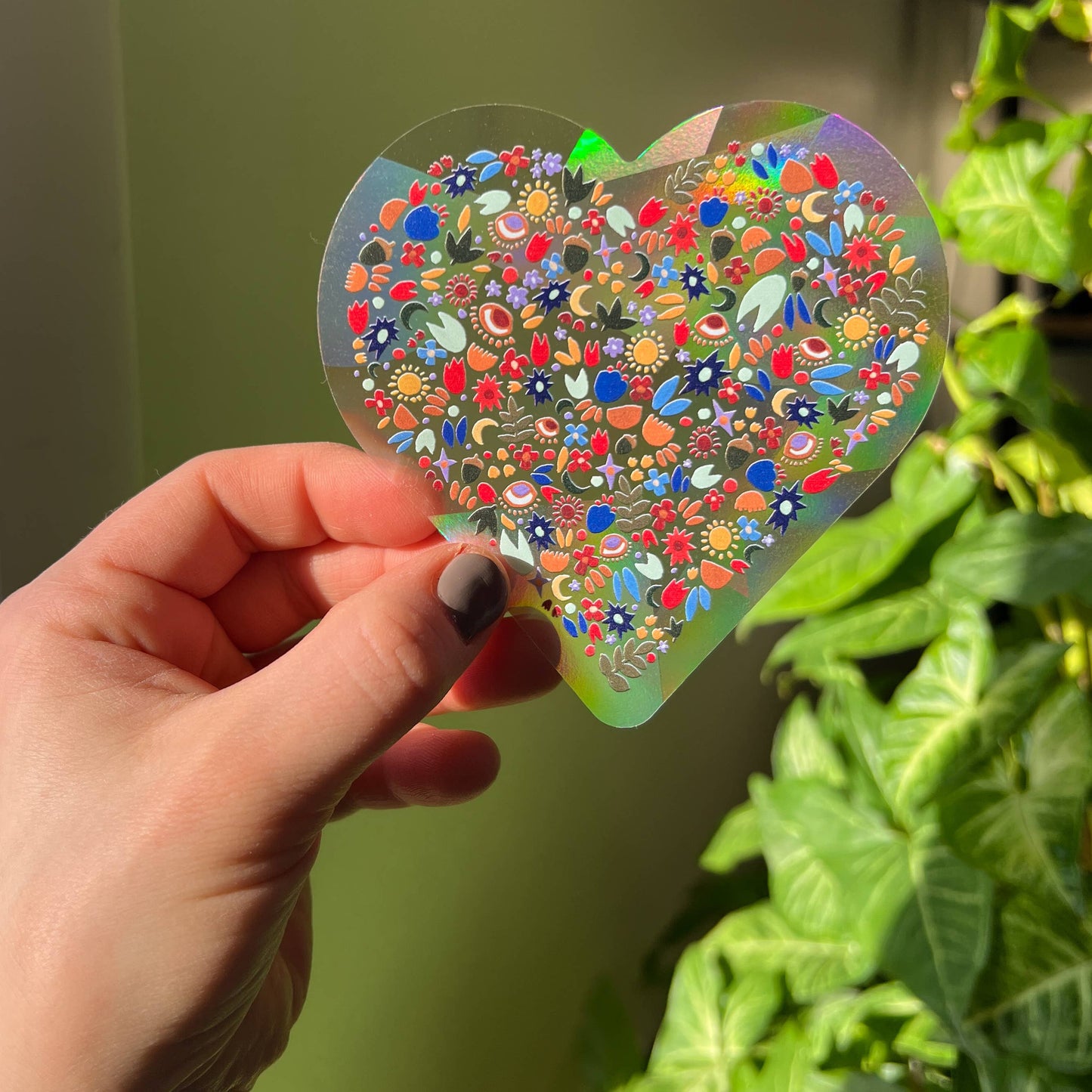 Suncatcher Decal // Heart