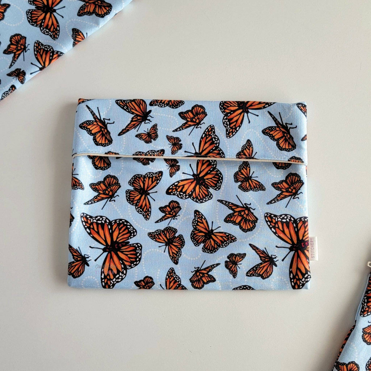 Reusable Snack/Sandwich Bag - Monarch Butterflies