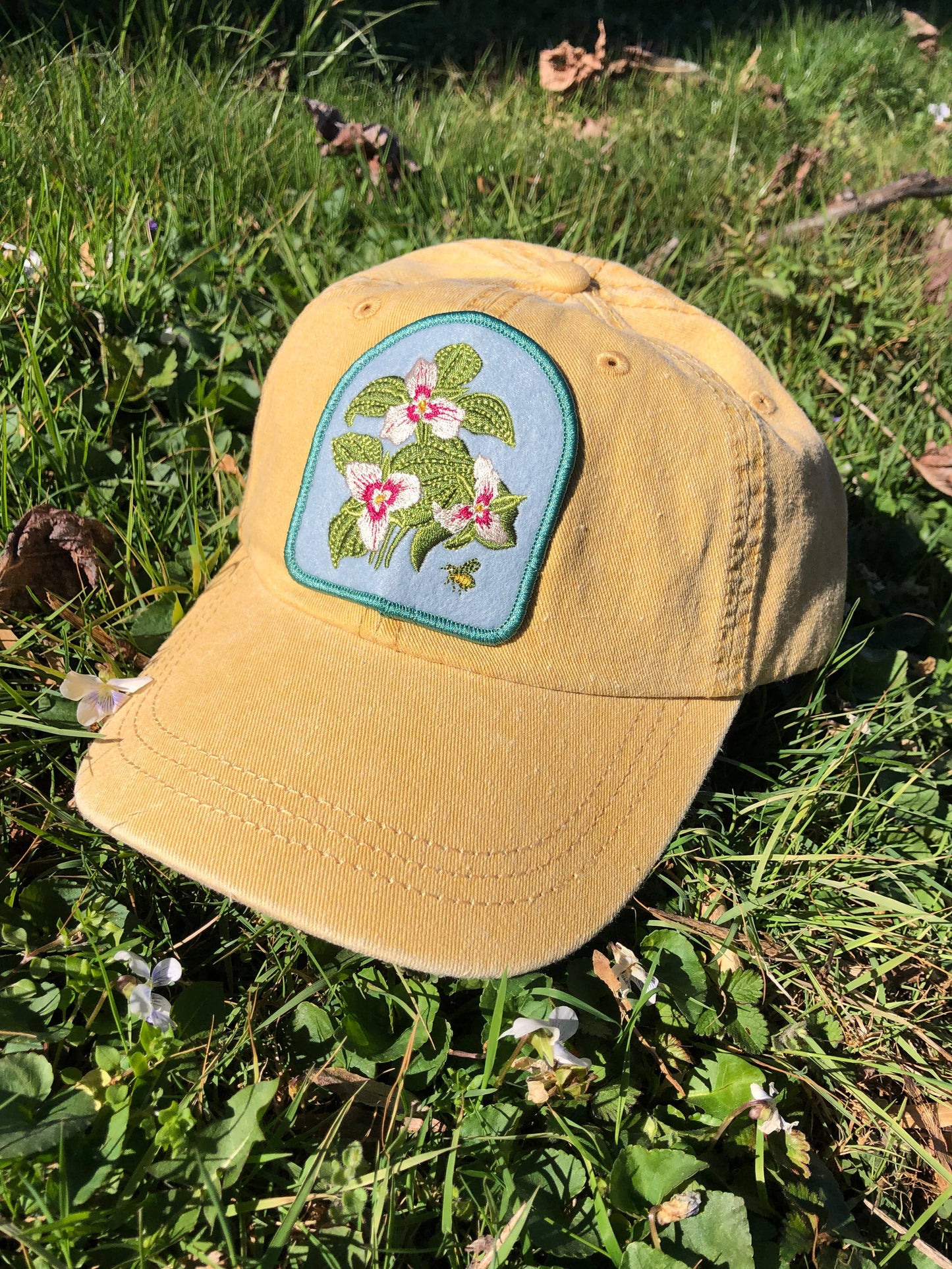 Painted Trillium Native Plant Patch Hat
