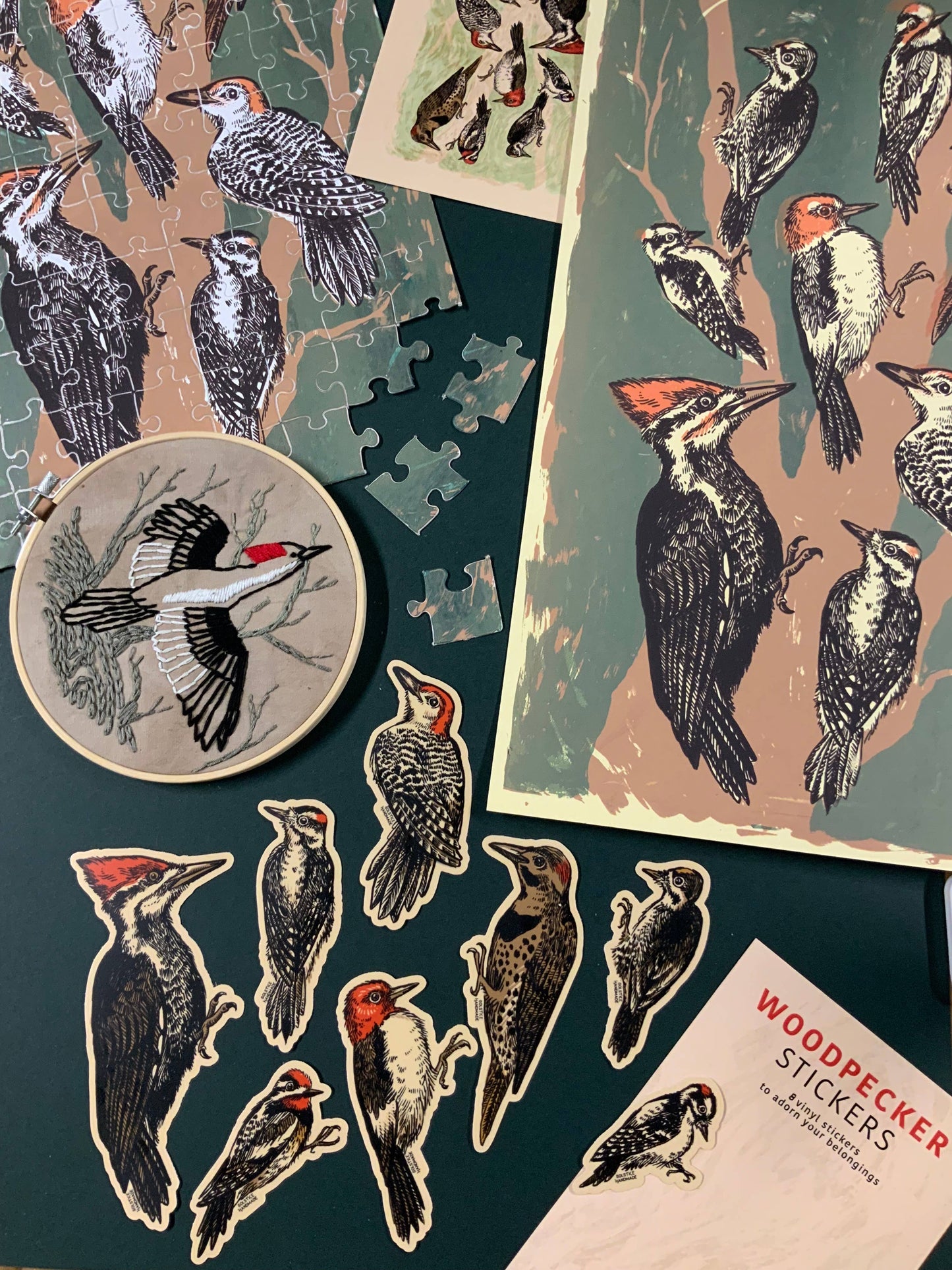 Woodpecker Sticker Set