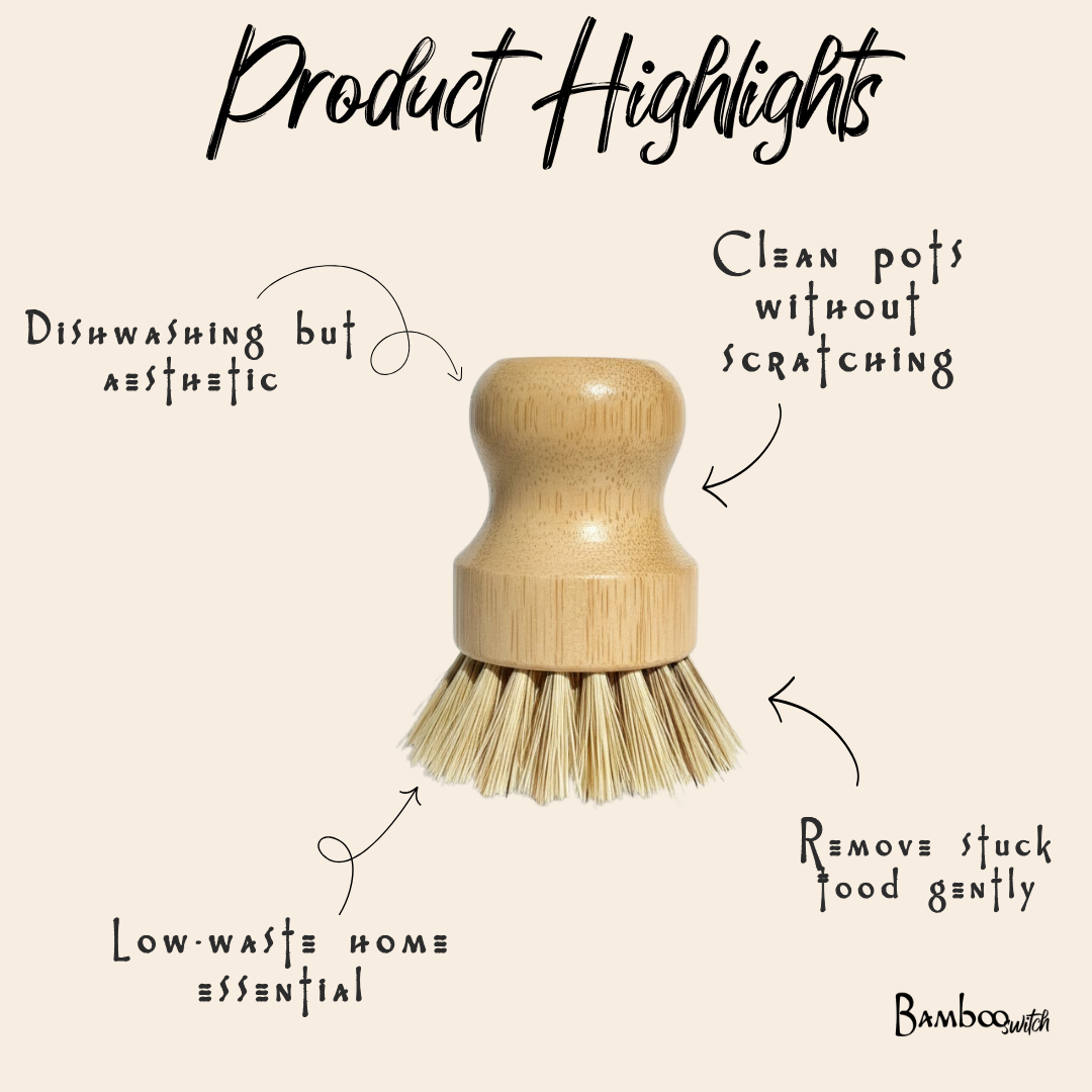 Bamboo Pot Scrubber | Kitchen | Earth Day Bestseller